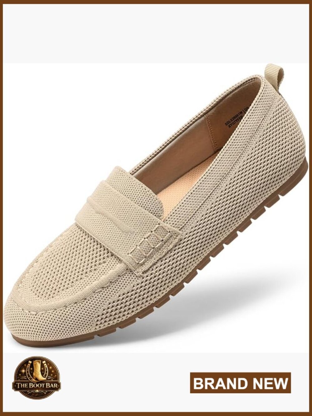 Knitted Loafers Women Slip On Flats Comfortable Work Casual Walking Shoes